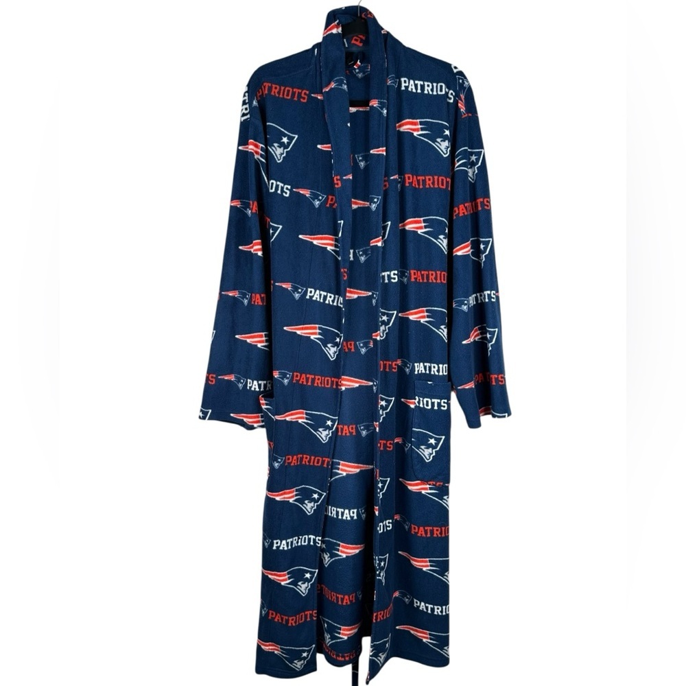 New England Patriots‎ NFL Men's Long Cozy Comfy Winter Fall Robe Size Large
